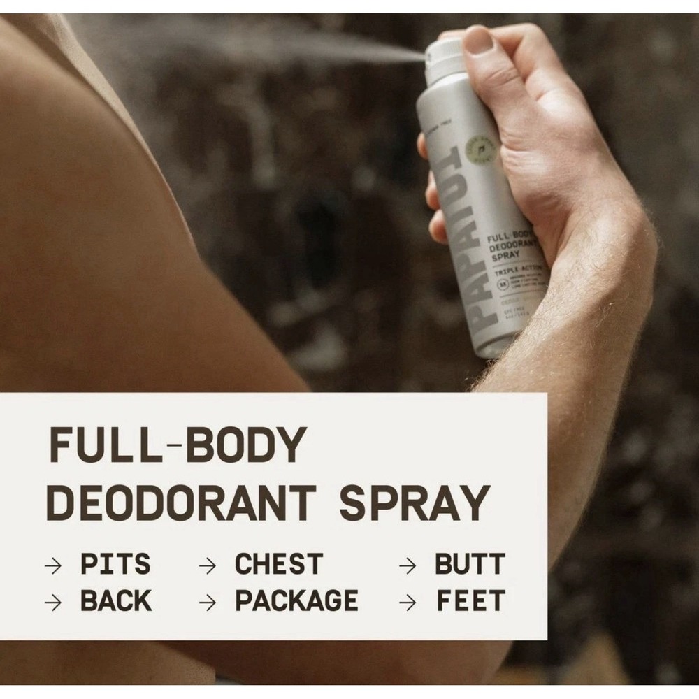 Papatui Men's Aluminum-Free Odor Protection Deodorant Spray - Cedar Sport - 5oz - Picture 3 of 8